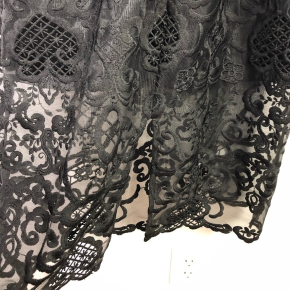 Bardot Lola Black Lace Sleeveless Midi Dress Large - Picture 6 of 8